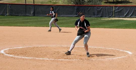 Softball Splits Behind Allison No Hitter